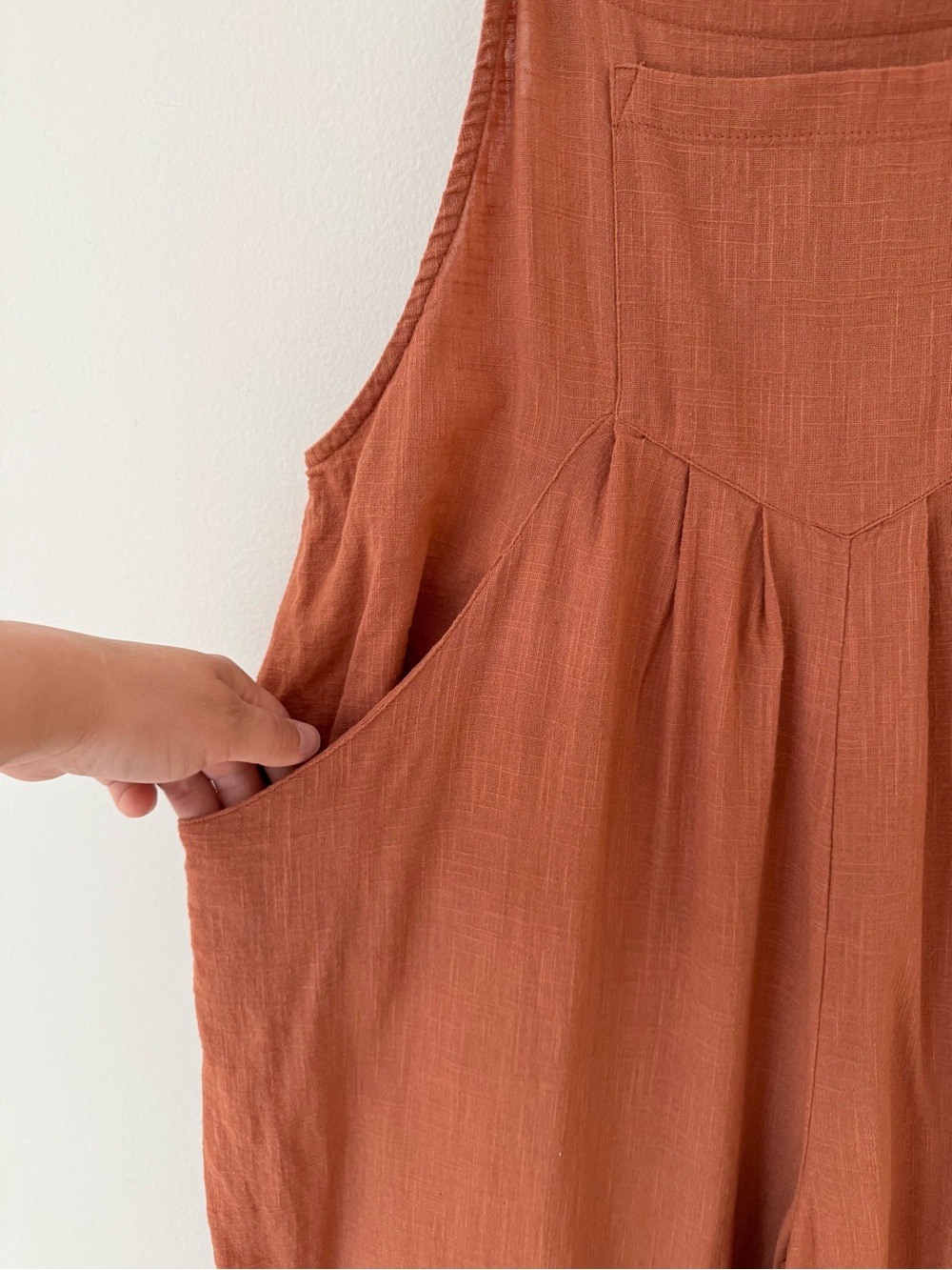 NATURAL LIFE Carrington Wide-Leg Jumpsuit in Rust Burnt Orange , Size M - Picture 5 of 16